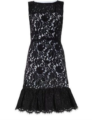 Balenciaga Lace contrast-underlay dress