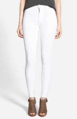 Hudson High Waist Skinny Jeans (White)