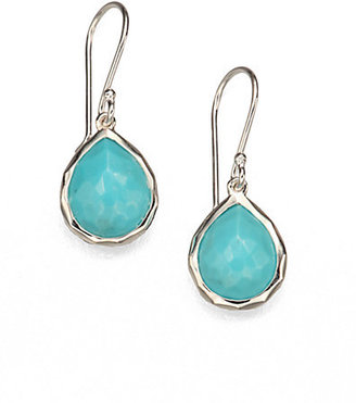 Ippolita Turquoise & Sterling Silver Mini Teardrop Earrings