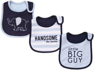 Carter's 3-Pack Teething Bibs - Navy Elephant- One Size