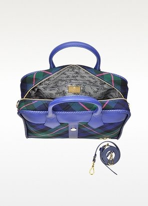 Vivienne Westwood Winter Tartan Cobalt Blue Bag