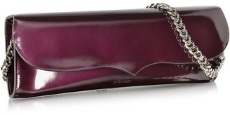 Jil Sander Purple Patent Leather Jane Clutch