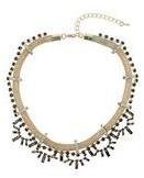 Dorothy Perkins Womens Millie Rhinestone Necklace- Gold