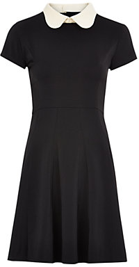 Louche Dawn Collar Dress, Black