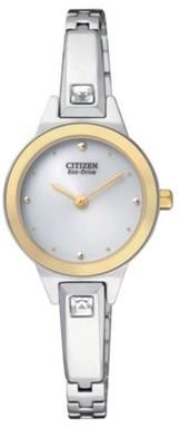 Citizen Ladies Eco-Drive silhouette crystal bangle watch