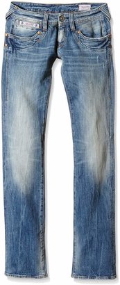 Herrlicher Women's Straight Fit Jeans - Blue - Blau (bright 066) - 32W/32L (Brand size: 32/32)
