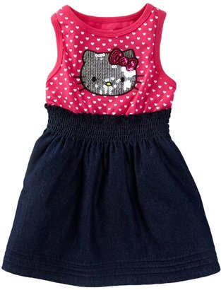 Hello Kitty Sequin Applique Dress & Bloomer Set (Baby Girls 0-9M)