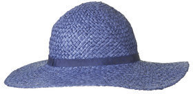Topshop Womens Floppy Paper Straw Hat - Navy Blue