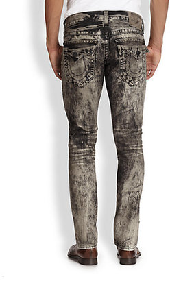 True Religion Ricky Washed Straight-Leg Jeans