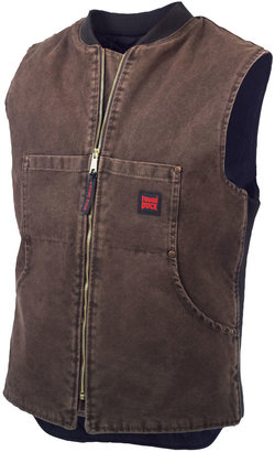 JCPenney Tough Duck Quilted Workwear Vest-Big & Tall