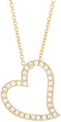 Nadri Pave Open Heart Pendant Necklace