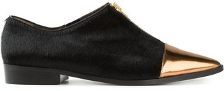 Marni contrasted cap toe loafers