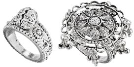 ASOS Indian Bell Ring Pack - Silver
