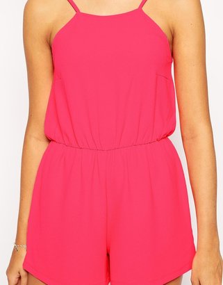 ASOS COLLECTION Playsuit in Crepe