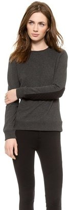 Vince Quilted Detail Sweatshirt