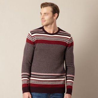Levi's ́s wine fairisle knit jumper