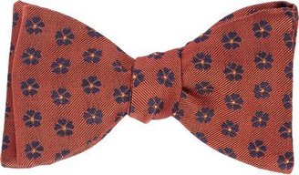 Barneys New York Floral-Pattern Jacquard Silk Bow Tie