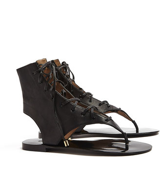 By Malene Birger Tallia Lace Up Thong Sandal