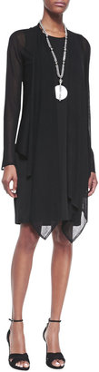 Eileen Fisher Sleeveless Silk Jersey Dress