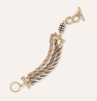 LOFT Metallic Cord Wrapped Toggle Bracelet