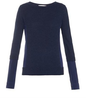 Vanessa Bruno Balafre silk-panel sweater