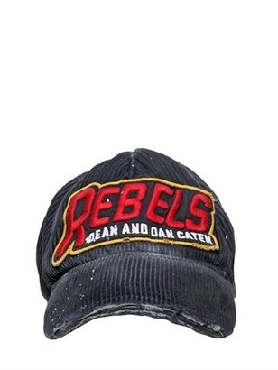 DSQUARED2 Rebels" Velvet Baseball Hat