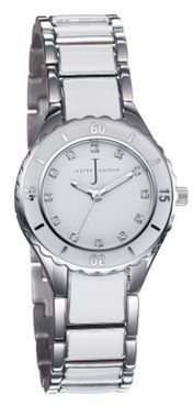 J by Jasper Conran Ladies white round enamel dial bracelet watch