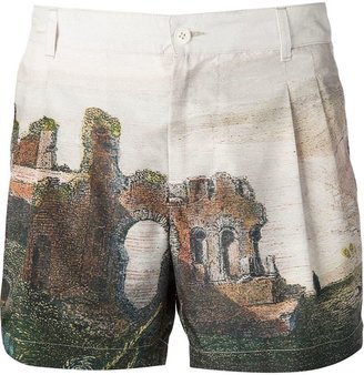 Dolce & Gabbana landscape print shorts