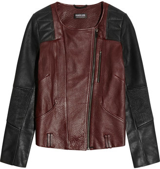 Leon Francis Paneled leather jacket
