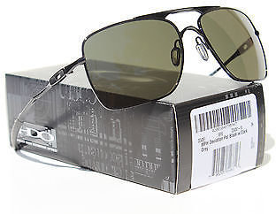 Oakley Deviation Sunglasses Polished Black/Dark Grey NEW OO4061-18 MPH Aviator