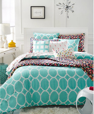 Martha Stewart Collection CLOSEOUT! Whim by Martha Stewart Collection Mirror Mirror 5-Pc. Full/Queen Comforter Set