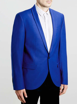 Topman Noose and Monkey SB1 Blue Skinny fit suit jacket*