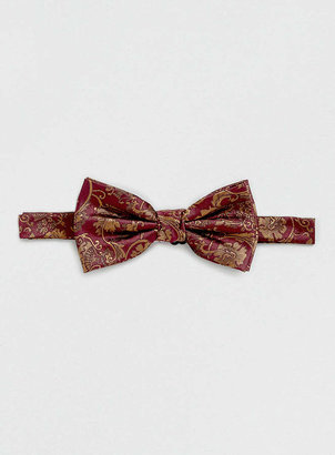 Topman Burgandy ornate design bow tie