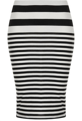Topshop Varied Stripe Tube Skirt