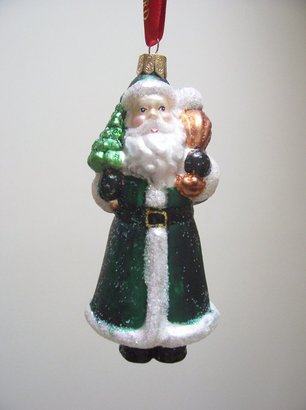 Waterford Holiday Heirlooms Holiday Santa Ornament