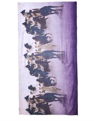 Lily & Lionel Cantering horse-print scarf