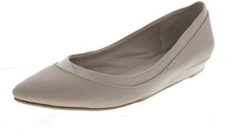 BCBGeneration NEW Alonsa Beige Leather Wedge Heels Shoes 8.5 Medium (B,M) BHFO