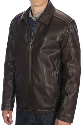 Cole Haan Smooth Lamb Leather Waist Length Jacket (For Men)