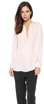 Vince Long Sleeve Popover Top