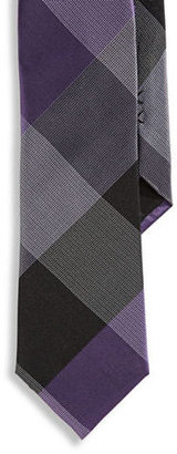 Kenneth Cole New York Slim Checkered Silk Tie