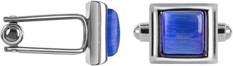 Forzieri Cat's eye - Blue Silver Plated Cuff links