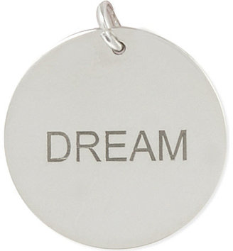 Anna Lou Silver disk charm 'DREAM'