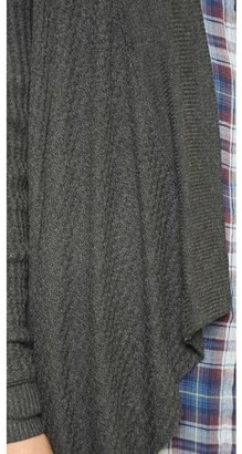 Velvet Thermal Knit Cardigan