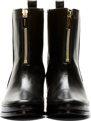 Maiyet Black Metal Heel Ankle Boots