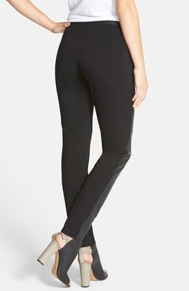 Eileen Fisher The Fisher Project Leather Trimmed Leggings