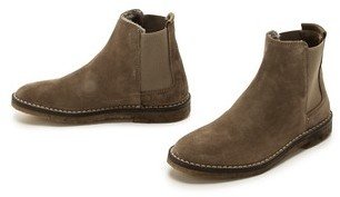 Vince Cody Suede Booties with Shearling Lining