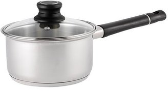 George Home Stainless Steel Saucepan and Lid 16cm