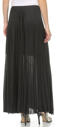 Theory Pleated Jersey Miklo Skirt