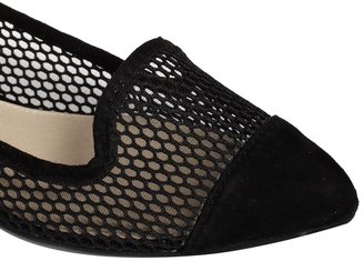Aldo Nerawiel Black Mesh Slipper Flat Shoes