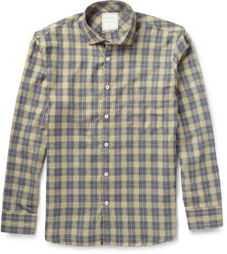 Billy Reid John T Checked Flannel Shirt